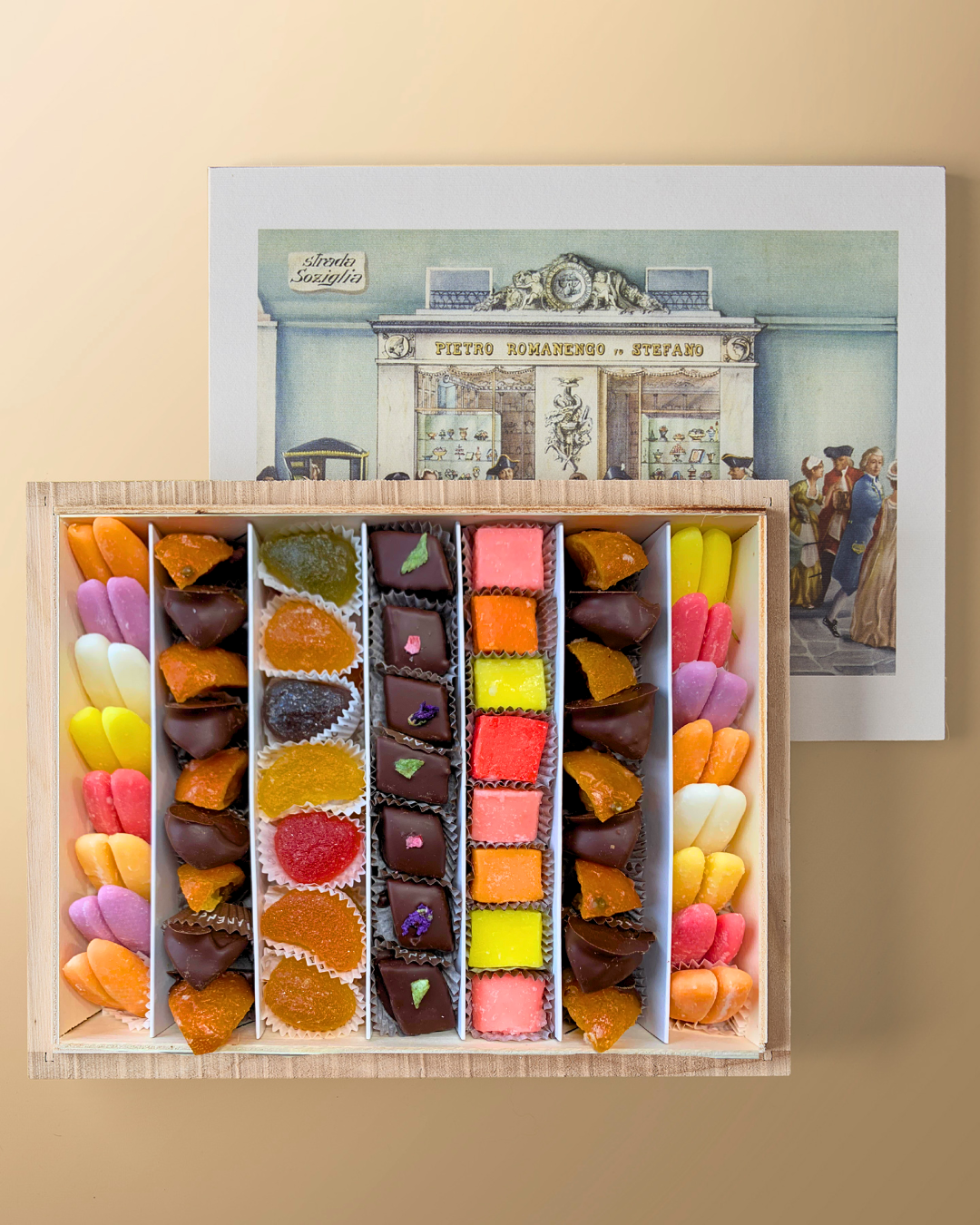 Confezione in Legno di Fondant dalle Note Estive